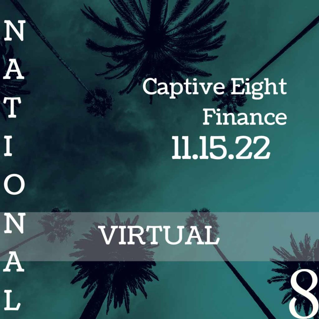 Captive Eight virtual Finance event
